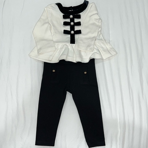 Janie and Jack Other - Janie and Jack Black and White Kids Matching Set